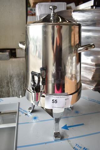 BRAND NEW SCRATCH AND DENT! Stainless Steel Countertop Beverage Holder Dispenser on Stand. 