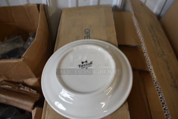 36 BRAND NEW IN BOX! White Ceramic Plates. 7.25x7.25x1. 36 Times Your Bid! - Image 2 of 3