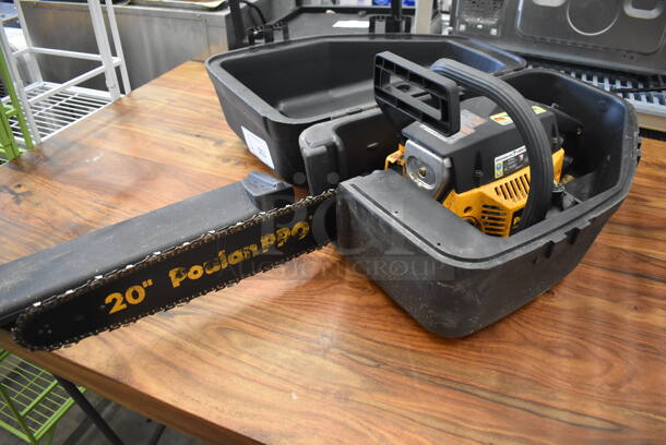 Poulan Pro PP4620AVX Gas Powered 46cc Chainsaw in Hard Black Case. 12x38x12