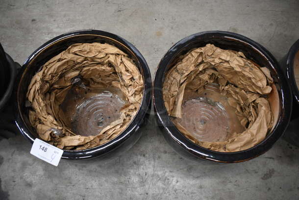 4 Black Planter Pots. 19x19x15.5. 4 Times Your Bid! - Image 3 of 5