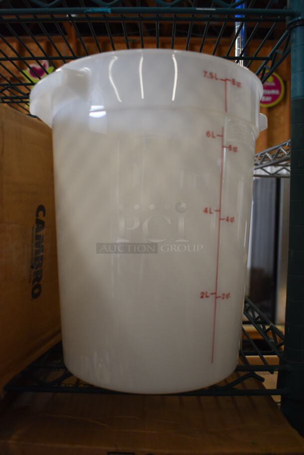 12 BRAND NEW IN BOX! Cambro Poly 8 Quart Containers. 10x9x11. 12 Times Your Bid! - Image 2 of 3