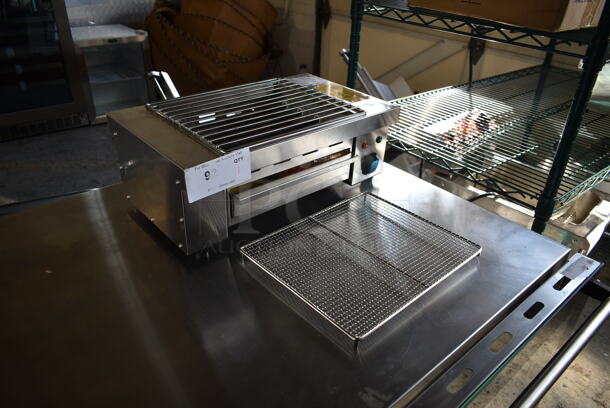 BRAND NEW SCRATCH AND DENT! 2023 Hoocoo IBG-18 Stainless Steel Commercial Countertop Electric Powered Barbecue BBQ Grill. 110 Volts, 1 Phase. Tested and Working! - Image 2 of 7