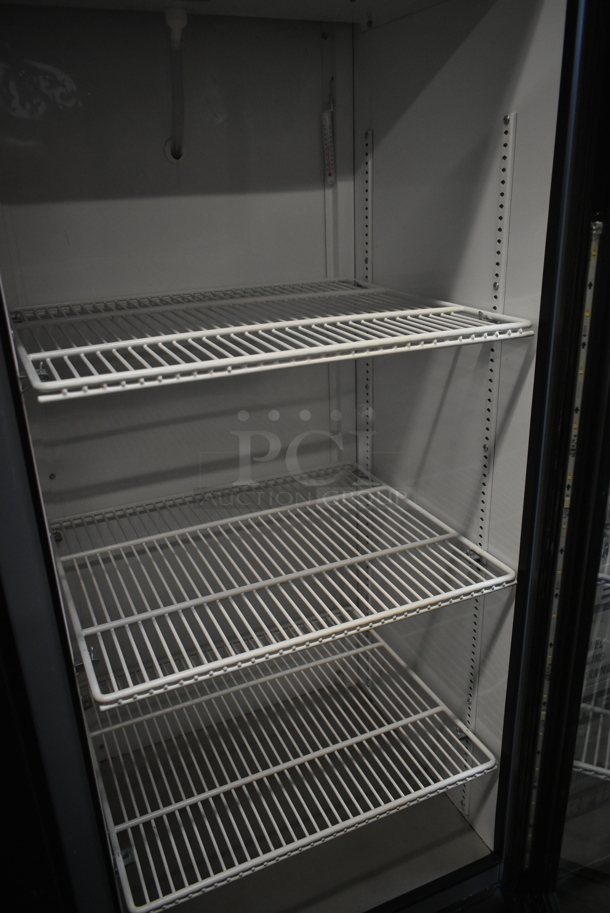 2016 True GDM-12-HC-LD ENERGY STAR Metal Commercial Single Door Reach In Cooler Merchandiser w/ Poly Coated Racks. 115 Volts, 1 Phase. Tested and Working! - Image 3 of 4