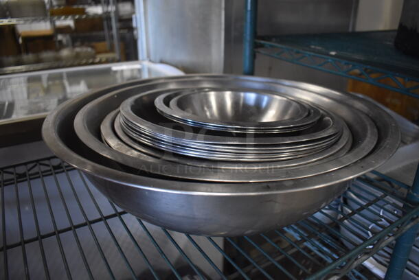 16 Various Metal Bowls. Includes 7.5x7.5x2. 16 Times Your Bid! - Image 2 of 3
