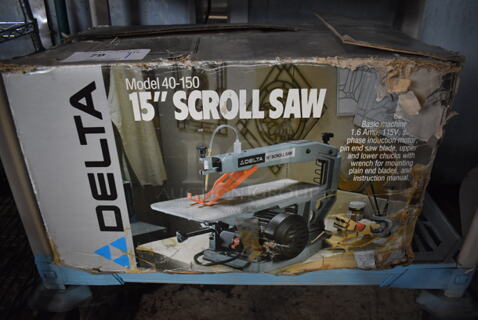 BRAND NEW IN BOX! Delta 40-150 Metal Countertop 15" Scroll Saw