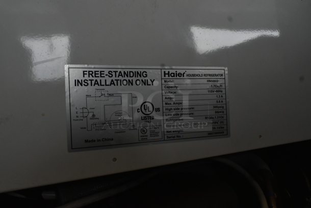 Haier HNSB02 Metal Mini Cooler. 115 Volts, 1 Phase. Tested and Working! - Image 5 of 5
