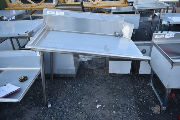 BRAND NEW SCRATCH AND DENT! Regency 600CDT48L Stainless Steel Left Side Clean Side Dishwasher Table. - Image 1 of 4