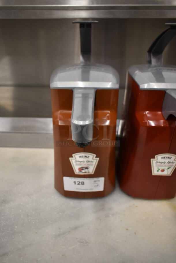 ALL ONE MONEY! Lot of 2 Red and Gray Poly Ketchup Dispensers. - Image 3 of 5