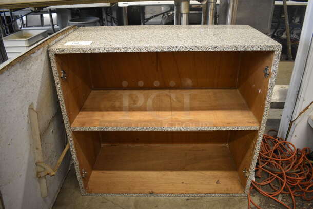 Stone Pattern Book Shelf. 33.5x16x30 - Image 1 of 3