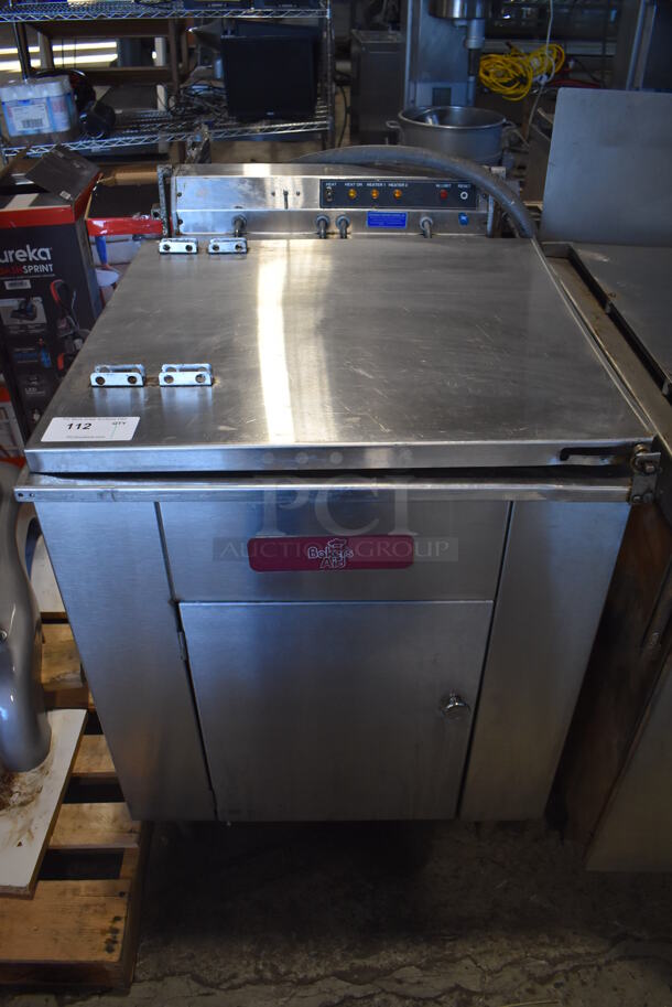 Bakers Aid Stainless Steel Commercial Electric Powered Powered Donut Fryer. 208-250 Volts, 3 Phase. 29x36x41