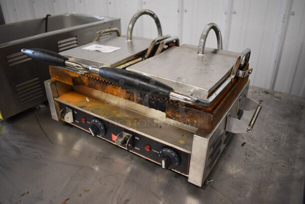 Cecilware SG-2LG Stainless Steel Commercial Countertop Electric Powered Panini Press. 250 Volts. 23x18x11 - Image 4 of 7