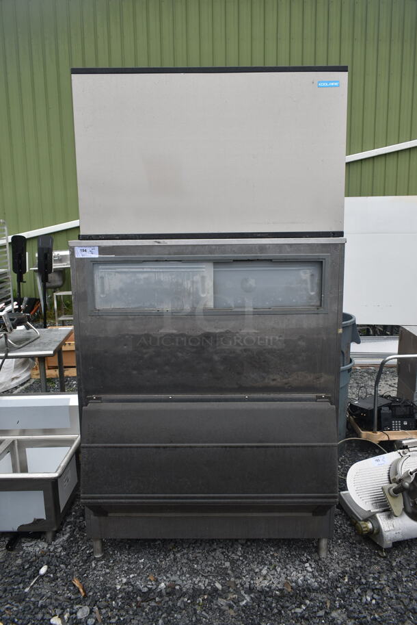 Manitowoc KYT-700A-261 Stainless Steel Commercial Ice Head on Manitowoc F1300 Stainless Steel Commercial Ice Bin. 208-230 Volts, 1 Phase. - Image 1 of 9