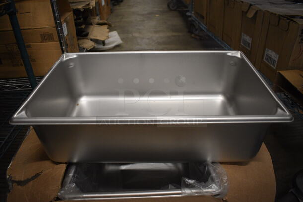 6 BRAND NEW IN BOX! Vollrath Stainless Steel Full Size Drop In Bins! 1/1x6. 6 Times Your Bid!