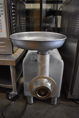 Hobart Metal Commercial Countertop Meat Grinder. 13x24x24. Tested and Working!