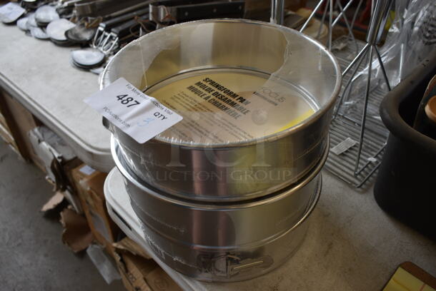 3 BRAND NEW! Focus Metal Springform Round Baking Pans. 10x10x3. 3 Times Your Bid! - Image 1 of 3