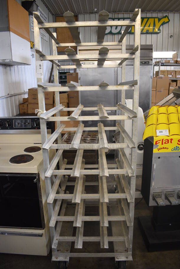 Metal Commercial Rack on Commercial Casters. 25x35x77