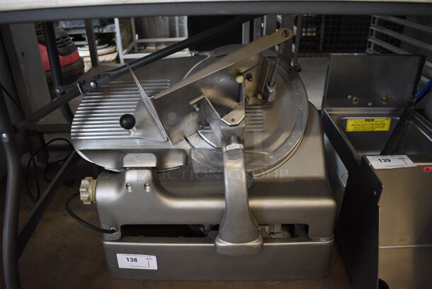 US Berkel Stainless Steel Commercial Countertop Automatic Meat Slicer. 27x22x25. Tested and Working!
