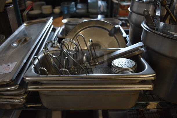 ALL ONE MONEY! Tier Lot of Various Items Including Metal Items; Drop In Bins, Cylindrical Bins and Pitchers - Image 3 of 7