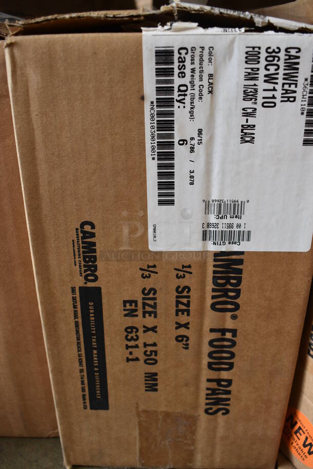 ALL ONE MONEY! Lot of 12 BRAND NEW IN BOX! Cambro Poly 1/3 Size Drop In Bins. 1/3x6 - Image 3 of 3
