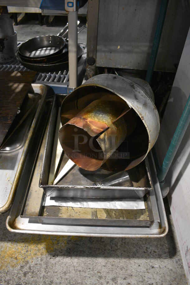 ALL ONE MONEY! Lot of Various Metal Items Including Baking Pan and Lid! - Image 3 of 4