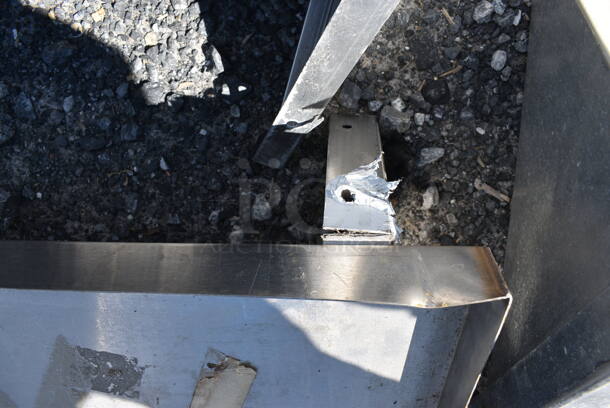 Metal Shelf w/ Wall Mount Brackets. 80x11x9 - Image 3 of 4