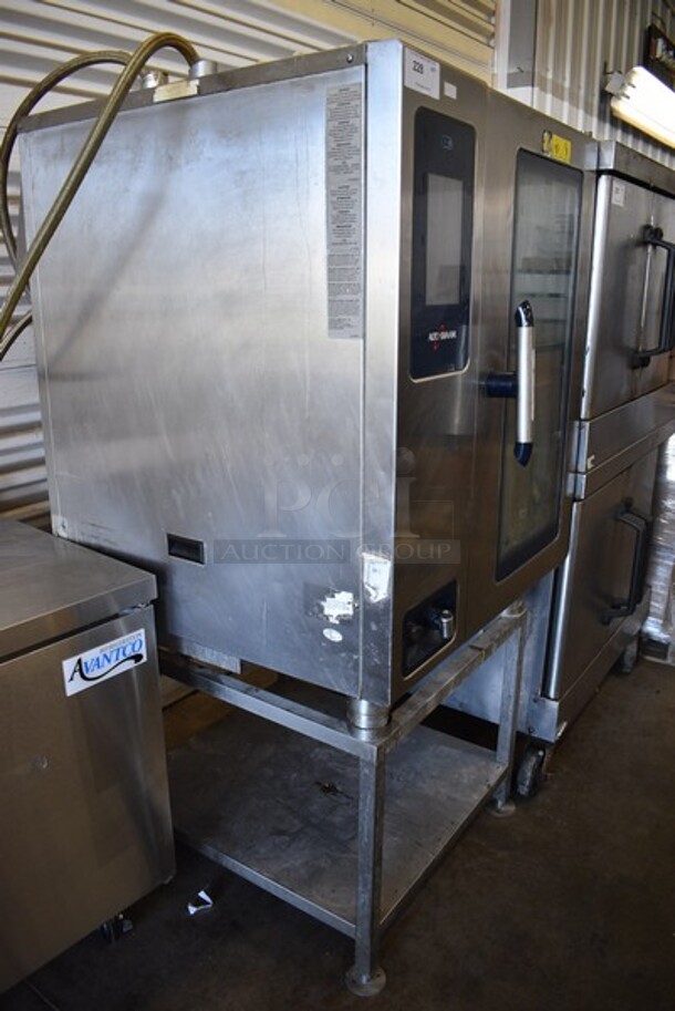 Alto Shaam Stainless Steel Commercial Electric Powered Combitherm Convection Oven on Stainless Steel Equipment Stand. Appears To Be Model CTP10-10E. 35.5x38x69.5 - Image 6 of 8