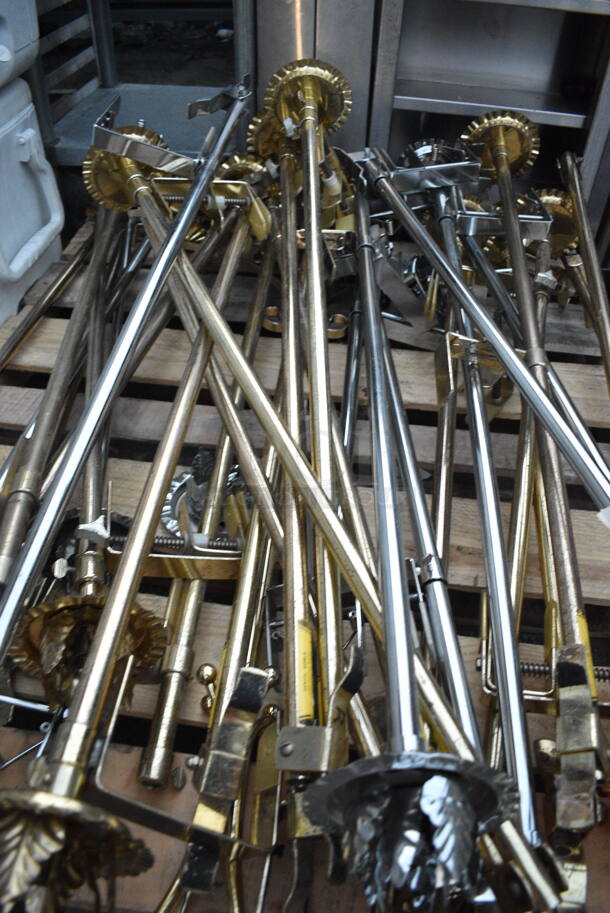 PALLET LOT of 25 Metal Decorative Sconce Lighting Poles. Includes 6x6x43.5 - Image 4 of 4