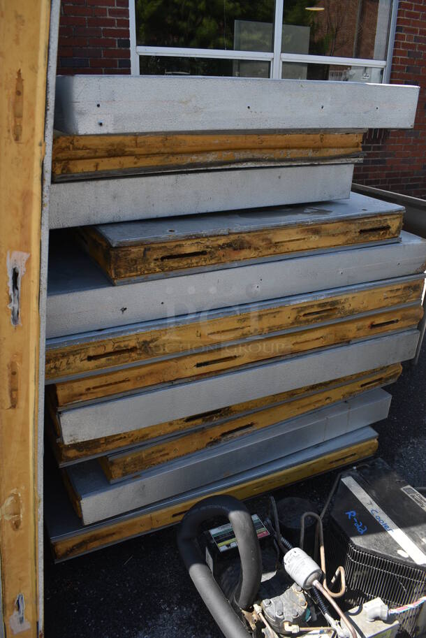 2 Harford Walk In Boxes That Make One 20'x8' Combo Walk In Box; Walk In Cooler w/ Copeland Compressor and Russel Model AA28-97 B 115 Volt, 1 Phase Condenser. Walk In Freezer Box w/ Copeland Model CF06K6E-TF5-253 208/240 Volt, 1 Phase Compressor and Russel Model AE26-92 B 208/230 Volt, 1 Phase Condenser. Does Not Have Floor. Picture of the Unit Before Removal Is Included In the Listing. 2 Times Your Bid! - Image 9 of 12
