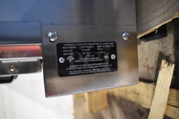 BRAND NEW SCRATCH AND DENT! LATE MODEL! Vulcan VC5ED ENERGY STAR Stainless Steel Commercial Electric Powered Full Size Convection Oven w/ View Through Doors, Metal Oven Racks and Thermostatic Controls. 240 Volts, 3/1 Phase. 40x32x31.5. Tested and Working! - Image 7 of 9