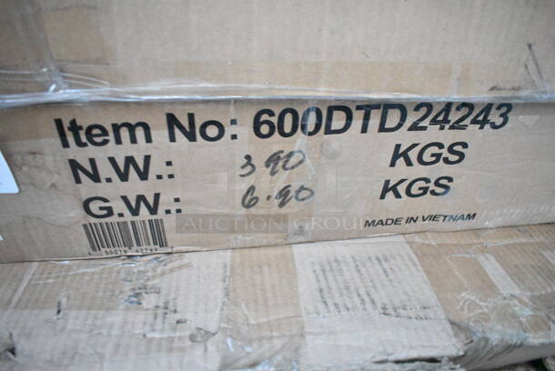 2 BRAND NEW SCRATCH AND DENT! Regency  600DTD24243 24" x 24" 18-Gauge Stainless Steel Detachable Drainboard. 2 Times Your Bid! May Be Missing Pieces.  - Image 4 of 4