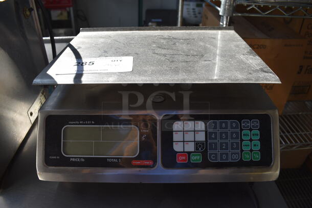Torry Model L-PC 40L Stainless Steel Commercial Countertop Food Portioning Scale. 12x12x6. Tested and Working!