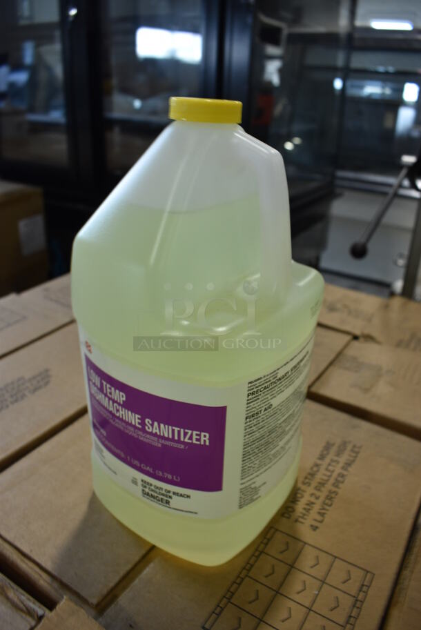 PALLET LOT of 22 BRAND NEW! Boxes of 4 Ecolab Low Temp Dishmachine Sanitizer Jugs. Total of 88 Jugs. 6x6x12. 22 Times Your Bid! - Image 3 of 4