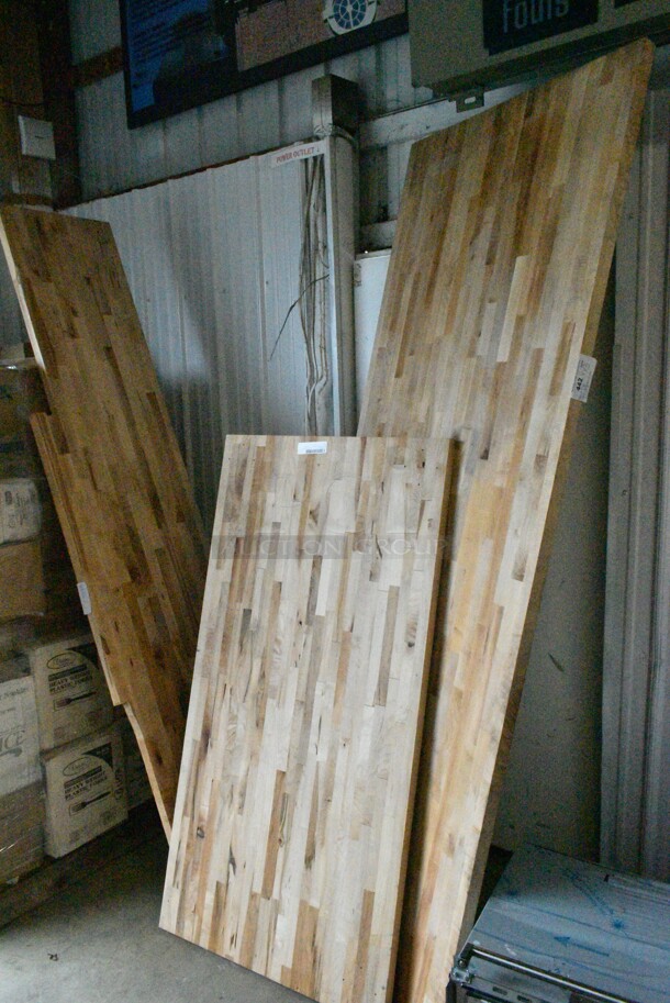 3 BRAND NEW SCRATCH AND DENT! Regency Butcher Block Tabletops; Regency 600TW3060G, Regency 600TW3696G. 3 Times Your Bid!  - Image 2 of 8