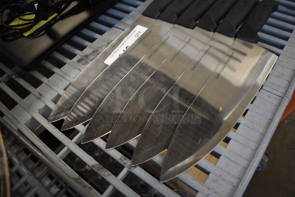 6 Sharpened Stainless Steel Chef Knives. 15". 6 Times Your Bid! - Image 3 of 4