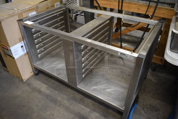 Rational Stainless Steel Commercial Double Pan Rack Stand for Oven. 48x28x29