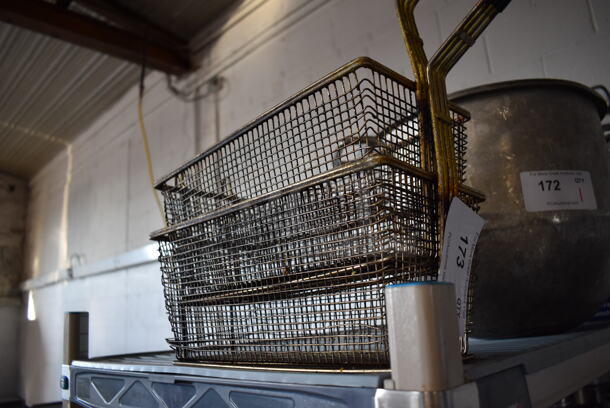 2 Metal Fry Baskets. 6.5x22x12. 2 Times Your Bid! - Image 2 of 3