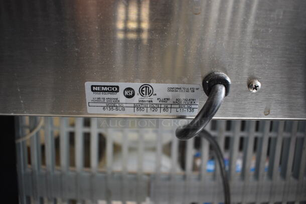 2011 Nemco Model 6135-SUB Stainless Steel Commercial Food Warmer. 120 Volts, 1 Phase. 14x9x10.5. Tested and Working! - Image 3 of 4