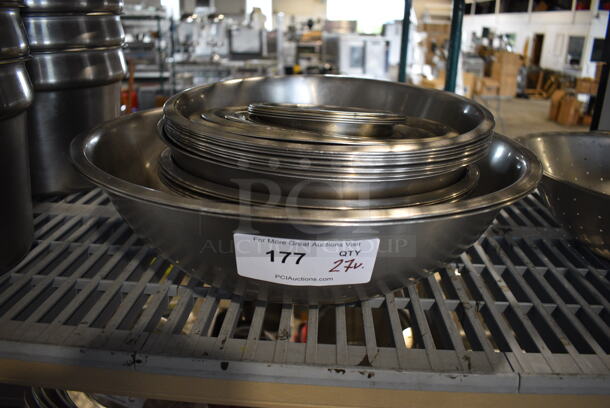 27 Various Metal Bowls. Includes 6.5x6.5x2.5. 27 Times Your Bid! - Image 1 of 3
