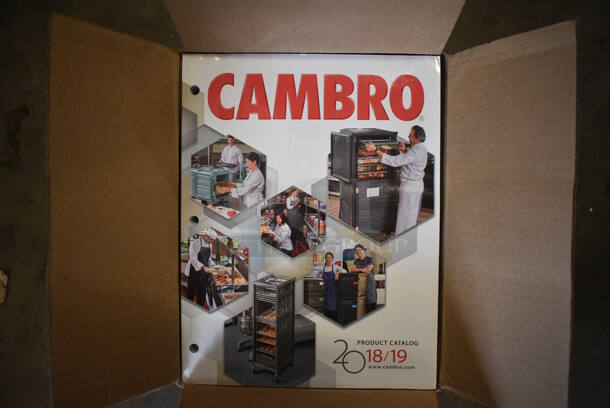 ALL ONE MONEY! Lot of 2 Boxes of BRAND NEW Cambro Product Catalogs!