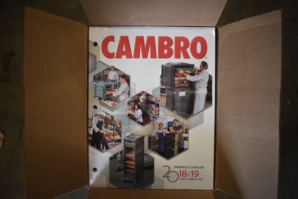 ALL ONE MONEY! Lot of 2 Boxes of BRAND NEW Cambro Product Catalogs! - Image 1 of 3