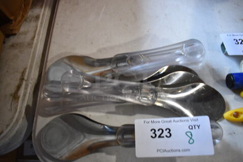 8 Metal Spoons. 10". 8 Times Your Bid!