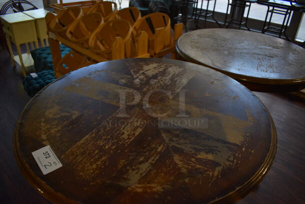 2 Wooden Bar Height Tables. 36x36x43. 2 Times Your Bid! (lounge) - Image 3 of 5