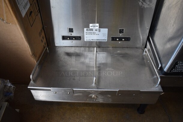2012 Bunn Model DUAL SH DBC Stainless Steel Commercial Countertop Dual Coffee Machine. For Parts Only. Missing 3 Legs. 120/208-240 Volts, 1 Phase. 18x19x36. - Image 4 of 8
