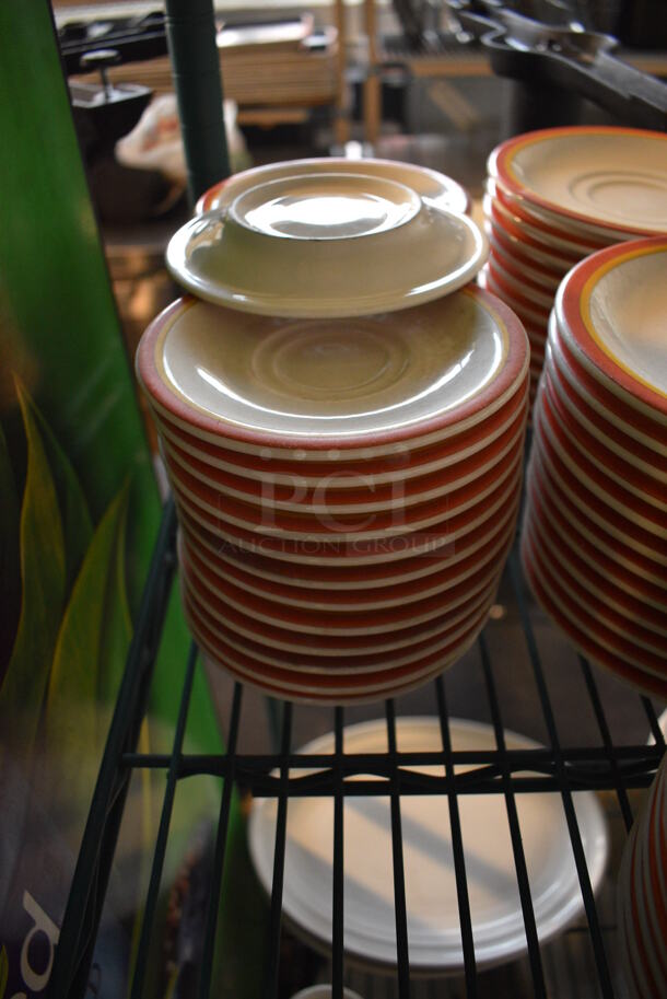 ALL ONE MONEY! Tier Lot of Various White Ceramic Saucers and Plates.  - Image 3 of 7