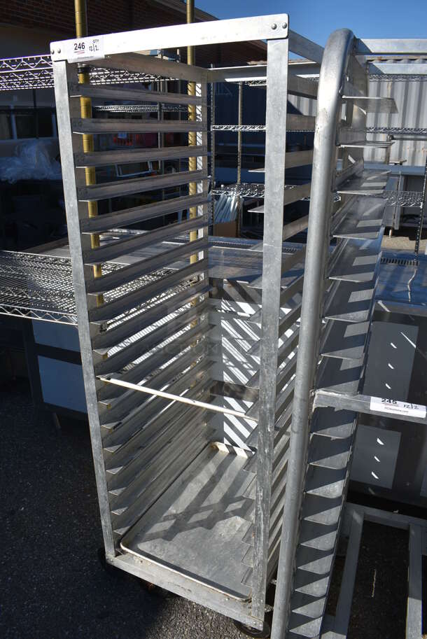 Metal Commercial Pan Transport Rack on Commercial Casters. 21.5x26x64.5 - Image 3 of 4