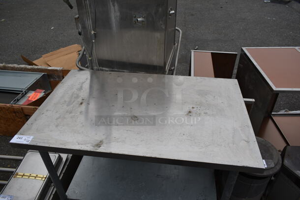 Stainless Steel Table w/ Metal Under Shelf. - Image 2 of 4