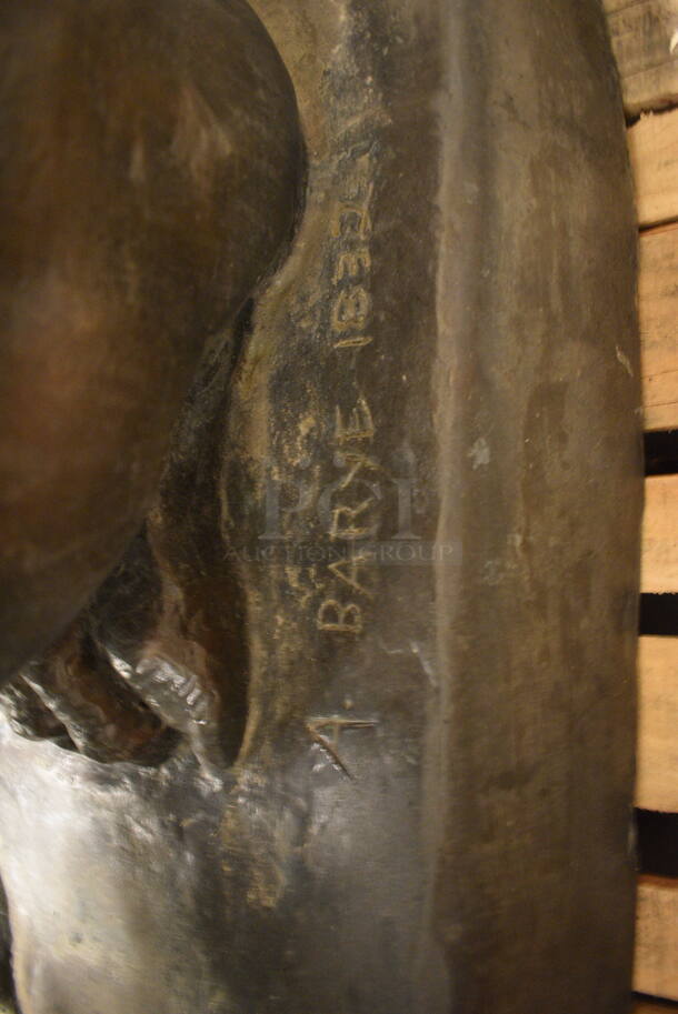 Bronze Lion Statue Signed by A. Barye 1832.  - Image 6 of 6