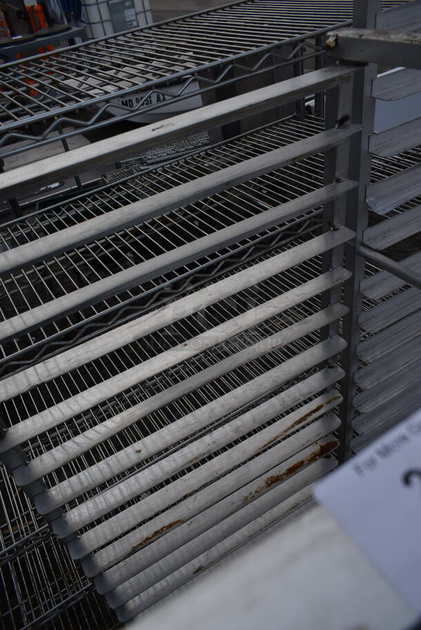 Metal Commercial Pan Transport Rack on Commercial Casters. - Image 3 of 3