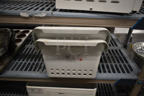 ALL ONE MONEY! Lot of 2 White Poly Bins. 
