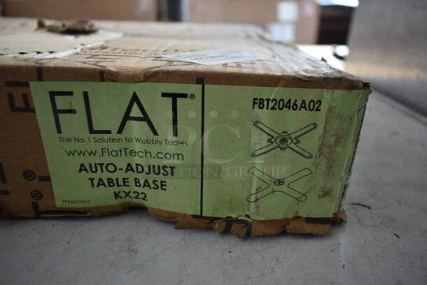 BRAND NEW IN BOX! Flat KX22 Metal Table Base Foot and Top - Image 3 of 5